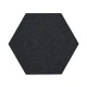 Panou acustic decorativ hexagon simplu fetru 300x259 mm