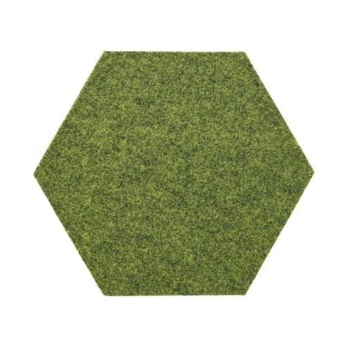 Panou acustic decorativ hexagon simplu fetru 300x259 mm