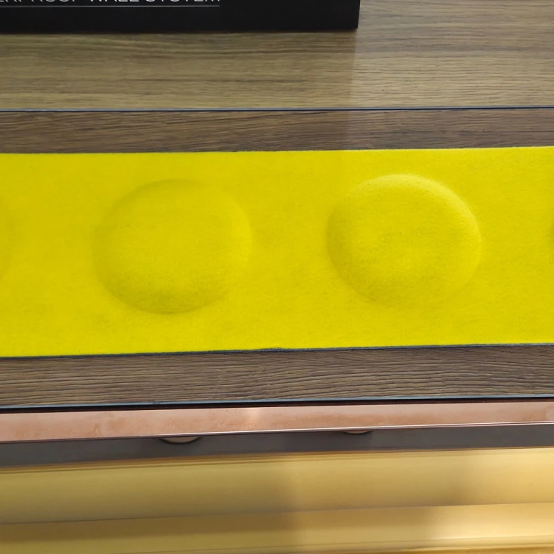 Panou acustic decorativ dreptunghi "Lego" fetru 600x150 mm