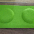 Panou acustic decorativ dreptunghi "Lego" fetru 300x150 mm