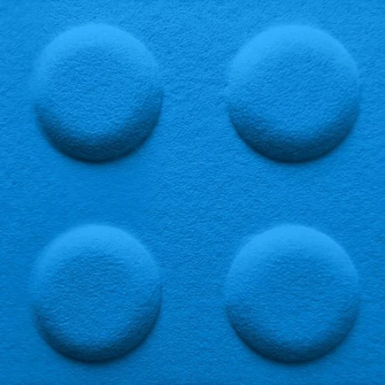 Panou acustic decorativ dreptunghi "Lego" fetru 600x300 mm