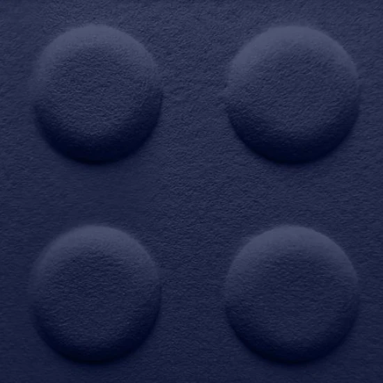 Panou acustic decorativ dreptunghi "Lego" fetru 600x300 mm