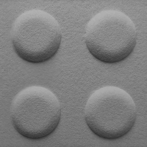 Panou acustic decorativ dreptunghi "Lego" fetru 600x300 mm