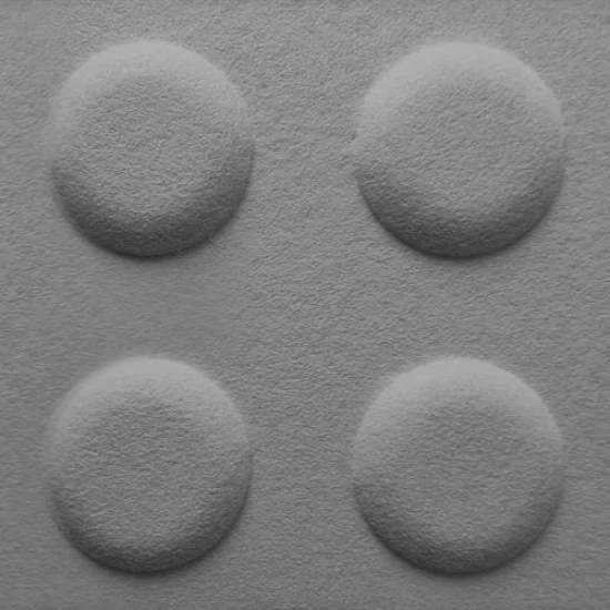 Panou acustic decorativ dreptunghi "Lego" fetru 600x300 mm