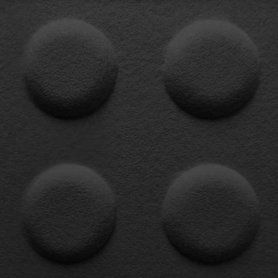 Panou acustic decorativ dreptunghi "Lego" fetru 600x300 mm