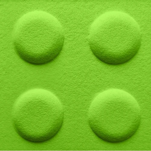 Panou acustic decorativ dreptunghi "Lego" fetru 600x300 mm