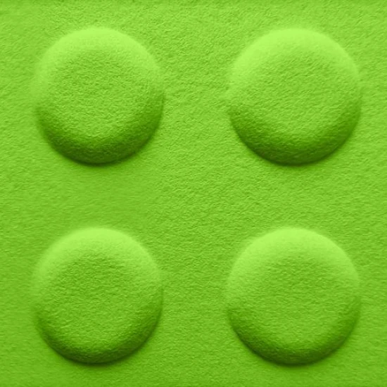 Panou acustic decorativ dreptunghi "Lego" fetru 600x300 mm