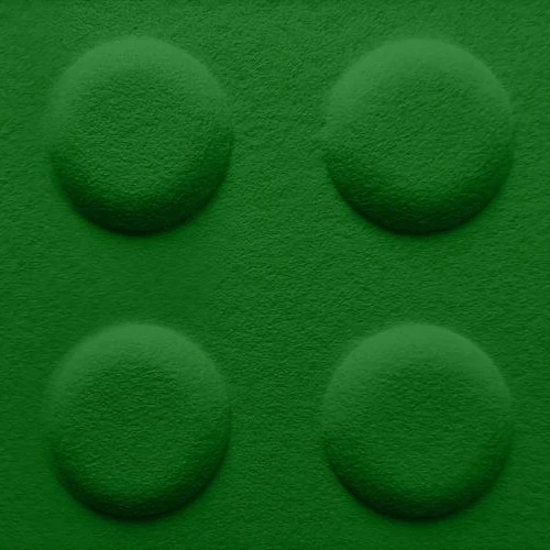 Panou acustic decorativ dreptunghi "Lego" fetru 600x300 mm