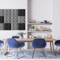 Panou acustic decorativ patrat "Lego" fetru 300x300 mm