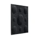 Panou acustic decorativ patrat buline fetru 300x300 mm