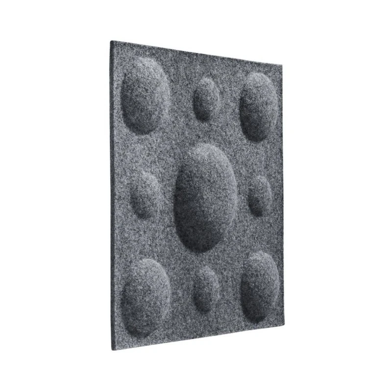 Panou acustic decorativ patrat buline fetru 300x300 mm