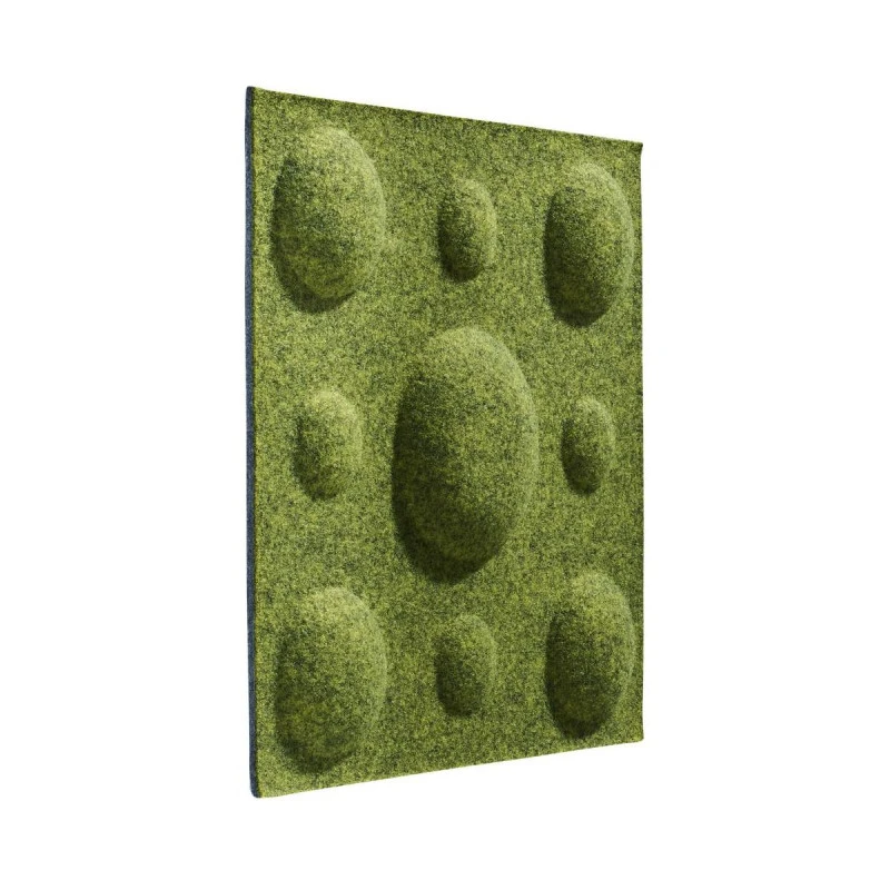 Panou acustic decorativ patrat buline fetru 300x300 mm