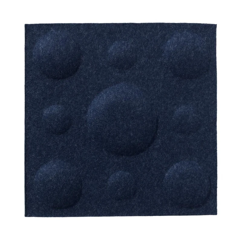 Panou acustic decorativ patrat buline fetru 300x300 mm