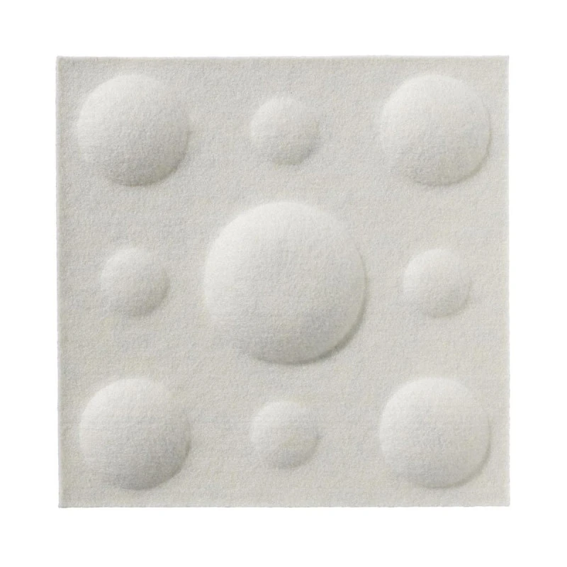 Panou acustic decorativ patrat buline fetru 300x300 mm