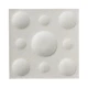 Panou acustic decorativ patrat buline fetru 300x300 mm