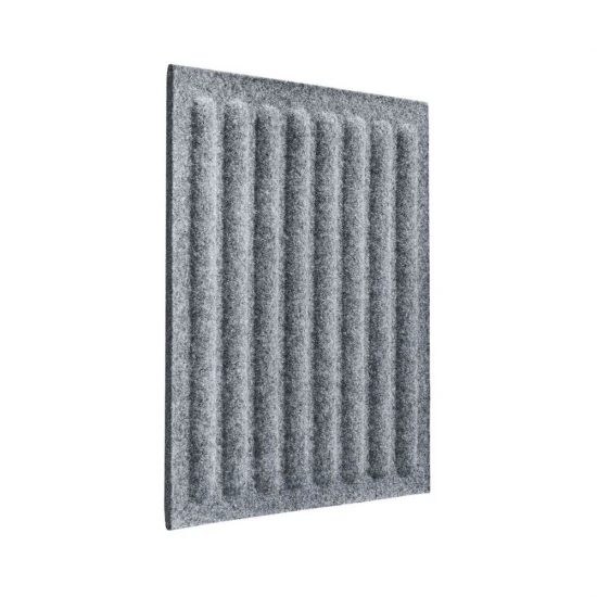 Panou acustic decorativ patrat dungi drepte fetru 300x300 mm