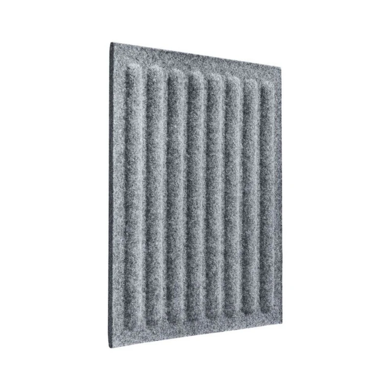 Panou acustic decorativ patrat dungi drepte fetru 300x300 mm
