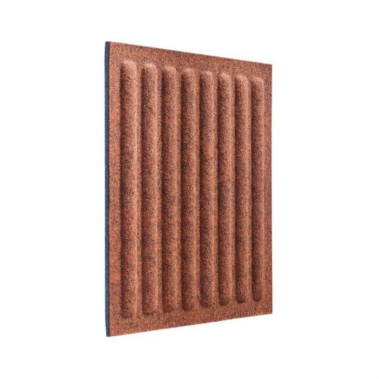 Panou acustic decorativ patrat dungi drepte fetru 300x300 mm