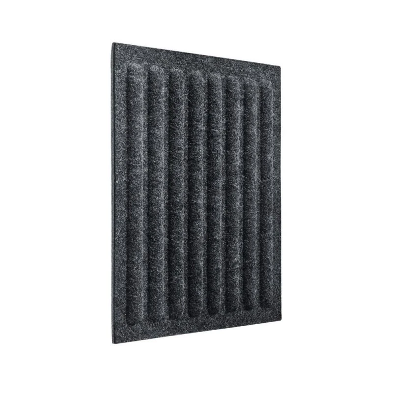 Panou acustic decorativ patrat dungi drepte fetru 300x300 mm