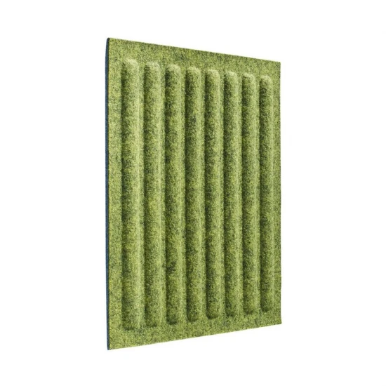 Panou acustic decorativ patrat dungi drepte fetru 300x300 mm