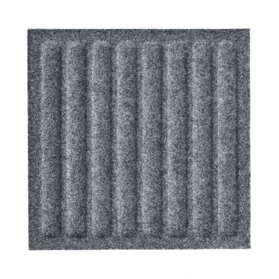 Panou acustic decorativ patrat dungi drepte fetru 300x300 mm