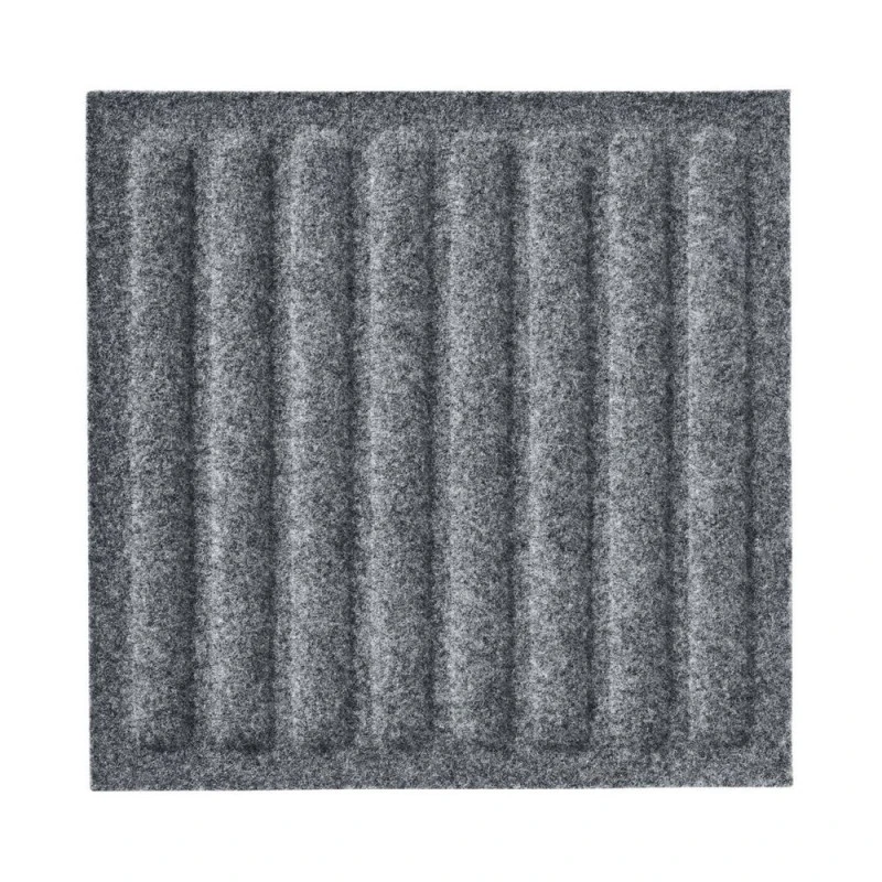 Panou acustic decorativ patrat dungi drepte fetru 300x300 mm