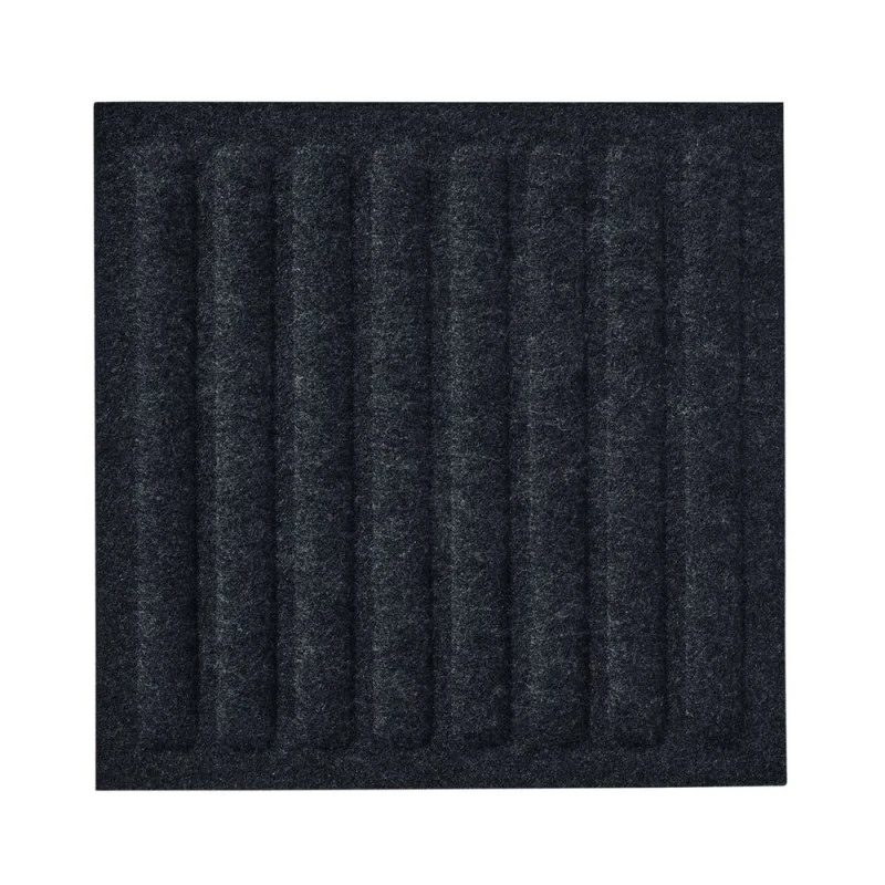 Panou acustic decorativ patrat dungi drepte fetru 300x300 mm