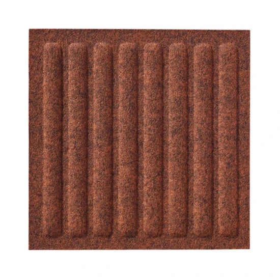 Panou acustic decorativ patrat dungi drepte fetru 300x300 mm