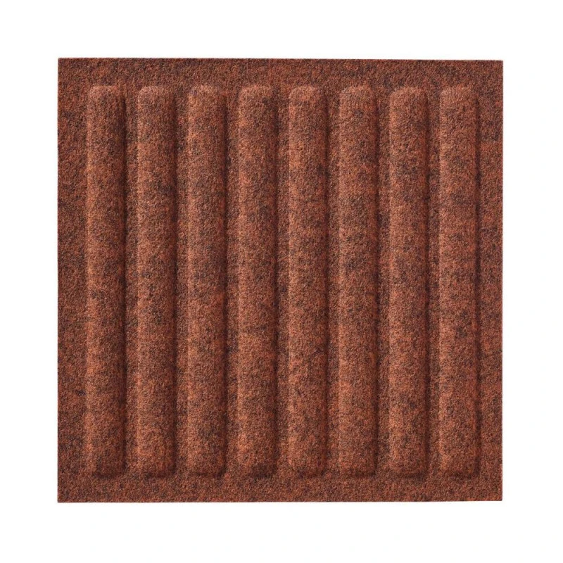 Panou acustic decorativ patrat dungi drepte fetru 300x300 mm