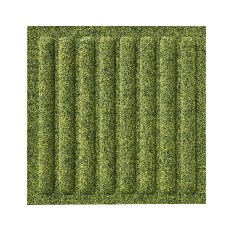 Panou acustic decorativ patrat dungi drepte fetru 300x300 mm