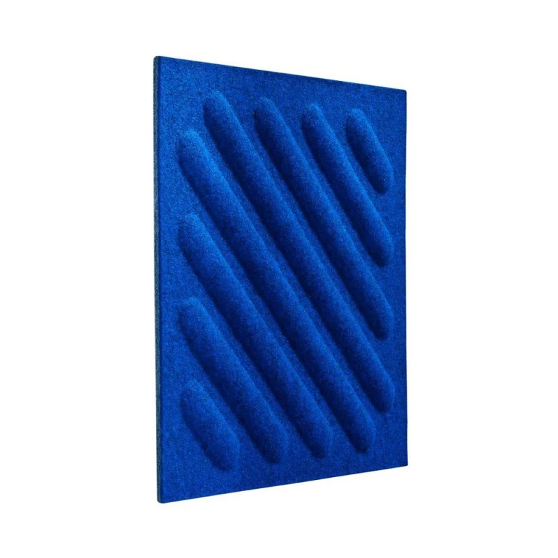 Panou acustic decorativ patrat dungi oblice fetru 300x300 mm