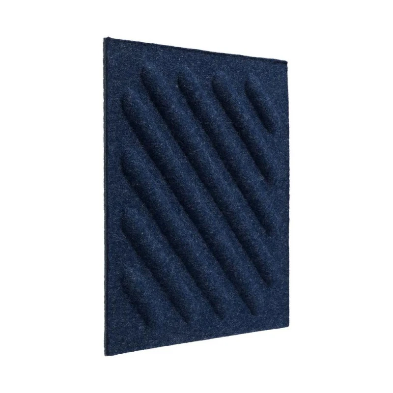 Panou acustic decorativ patrat dungi oblice fetru 300x300 mm