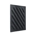 Panou acustic decorativ patrat dungi oblice fetru 300x300 mm