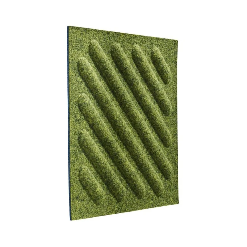 Panou acustic decorativ patrat dungi oblice fetru 300x300 mm