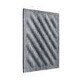 Panou acustic decorativ patrat dungi oblice fetru 300x300 mm