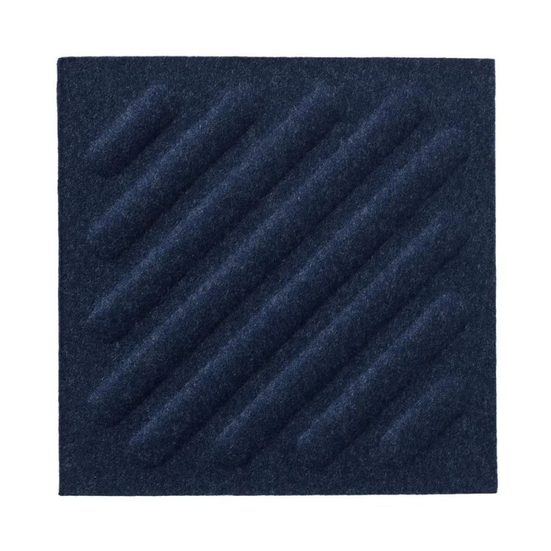 Panou acustic decorativ patrat dungi oblice fetru 300x300 mm