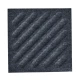 Panou acustic decorativ patrat dungi oblice fetru 300x300 mm