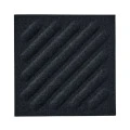 Panou acustic decorativ patrat dungi oblice fetru 300x300 mm