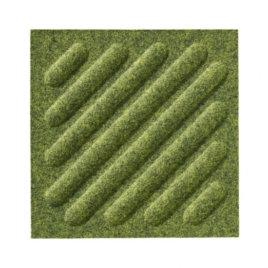 Panou acustic decorativ patrat dungi oblice fetru 300x300 mm