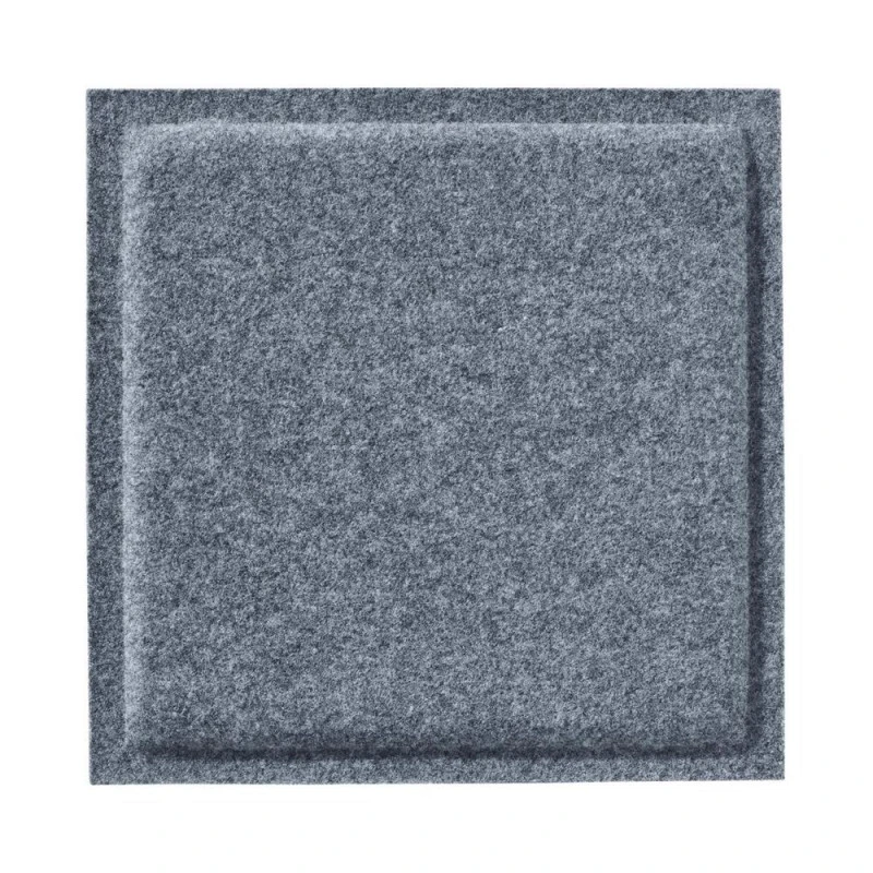 Panou acustic decorativ patrat relief fetru 300x300 mm