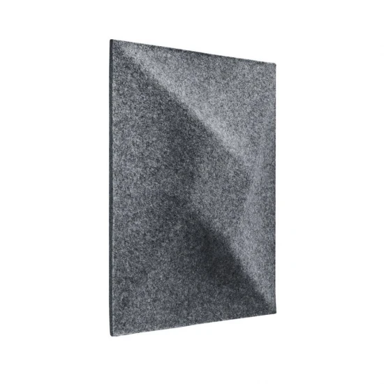 Panou acustic decorativ patrat spirala fetru 300x300 mm