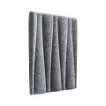 Panou acustic decorativ patrat valuri fetru 300x300 mm
