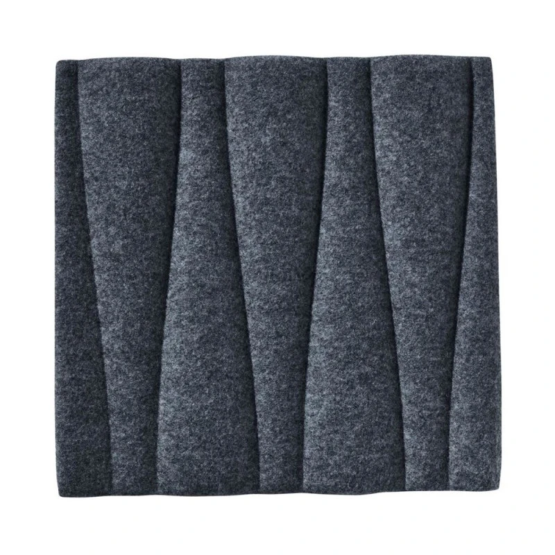 Panou acustic decorativ patrat valuri fetru 300x300 mm