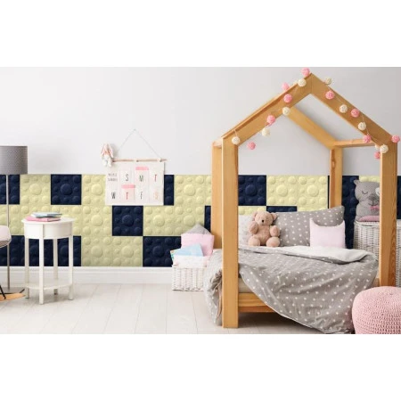 Panou acustic decorativ patrat buline fetru 300x300 mm Premier Decor