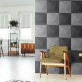 Panou acustic decorativ patrat spirala fetru 300x300 mm