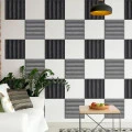 Panou acustic decorativ patrat zimti fetru 300x300 mm