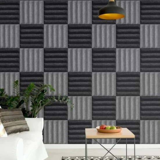 Panou acustic decorativ patrat zimti fetru 300x300 mm