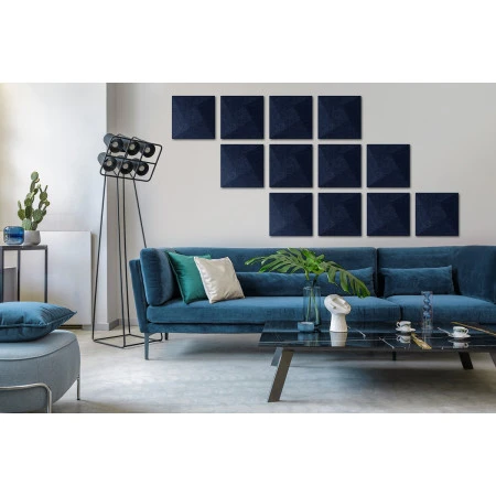 Panou acustic decorativ patrat spirala fetru 300x300 mm Premier Decor