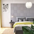 Panou acustic decorativ patrat zimti fetru 300x300 mm