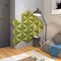 Panou acustic decorativ triunghi fetru 300x300x300 mm